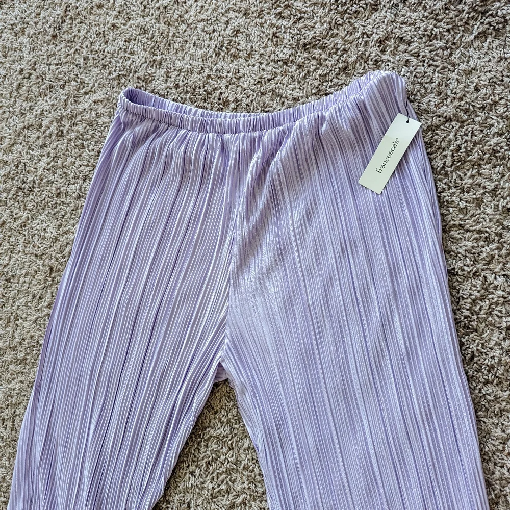 Francesca's NWOT Sz L Lavender/Purple Womens Pants - Picture 7 of 10